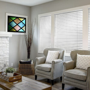 cordless faux wood window blinds interior