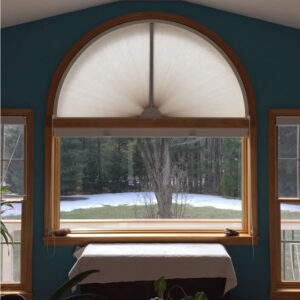 Cellular/Honeycomb Movable Arch Shades - Half Circle