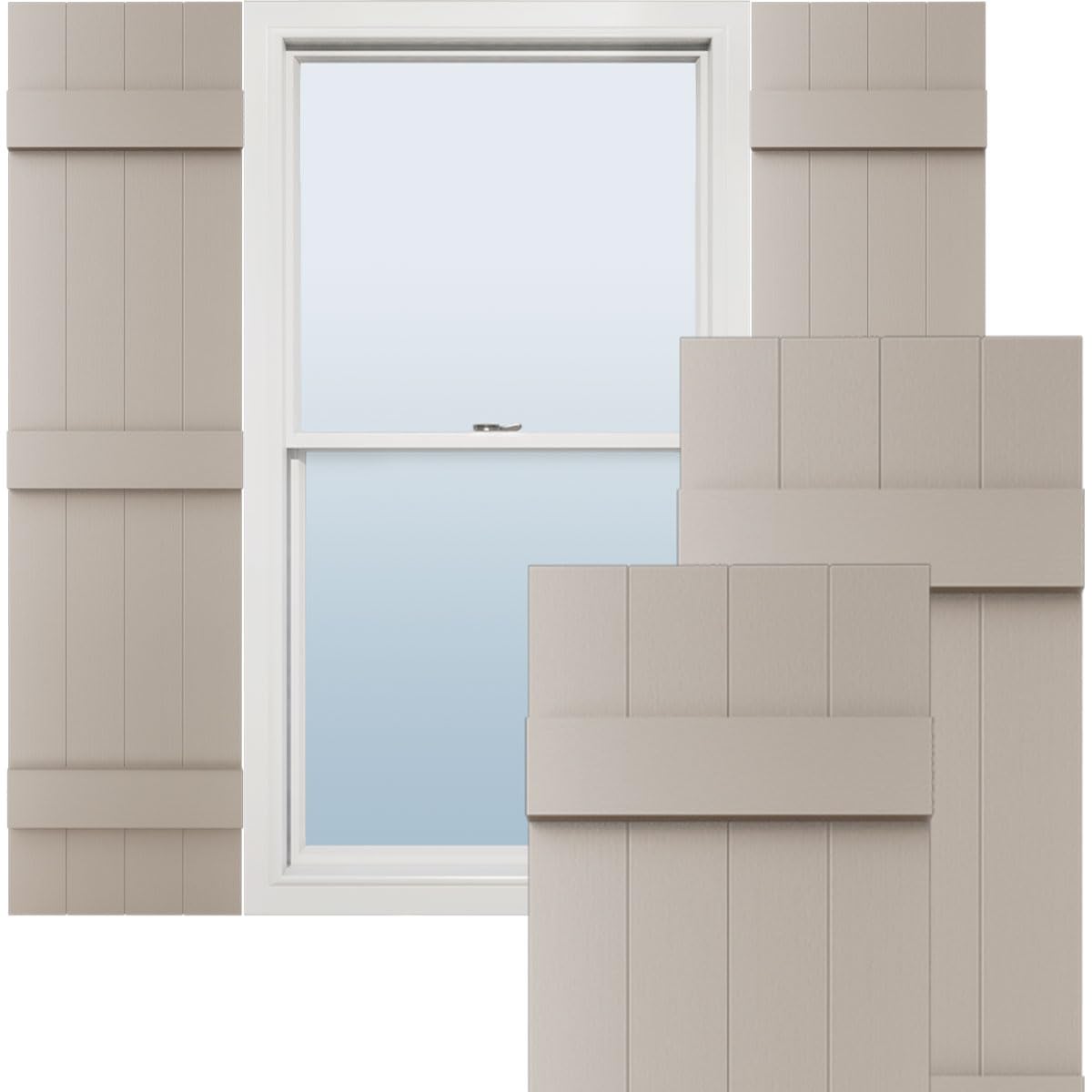 Clay Board and Batten Shutters