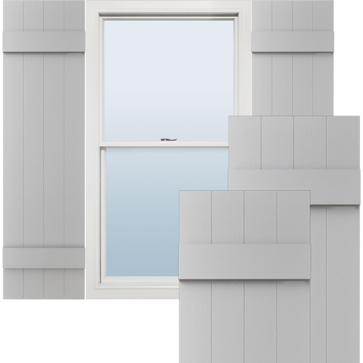 Paintable Board and Batten Shutters