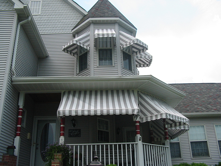Small window fabric awnings by BHB