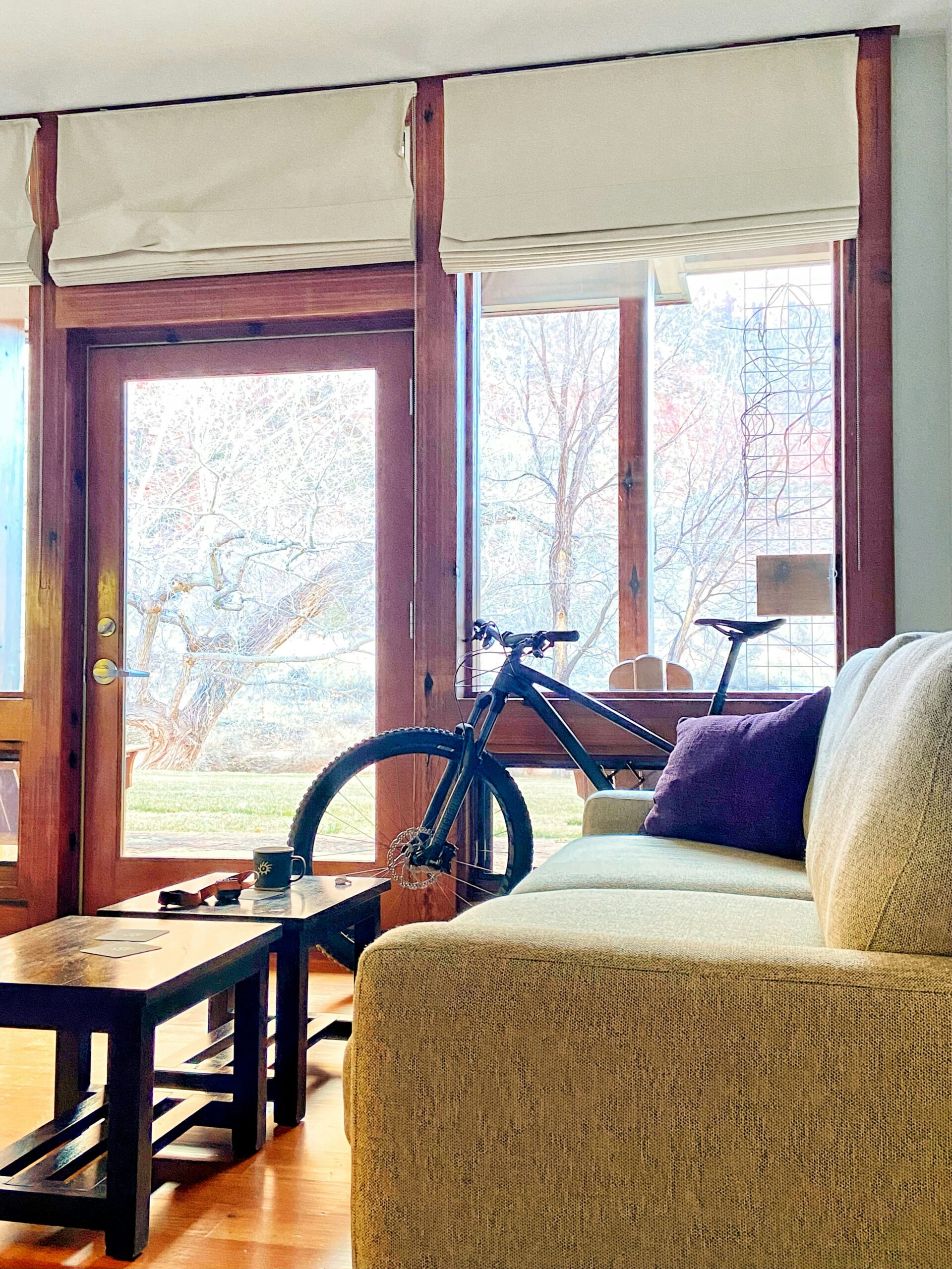 Upholstered Window Cornice Boards Living Room