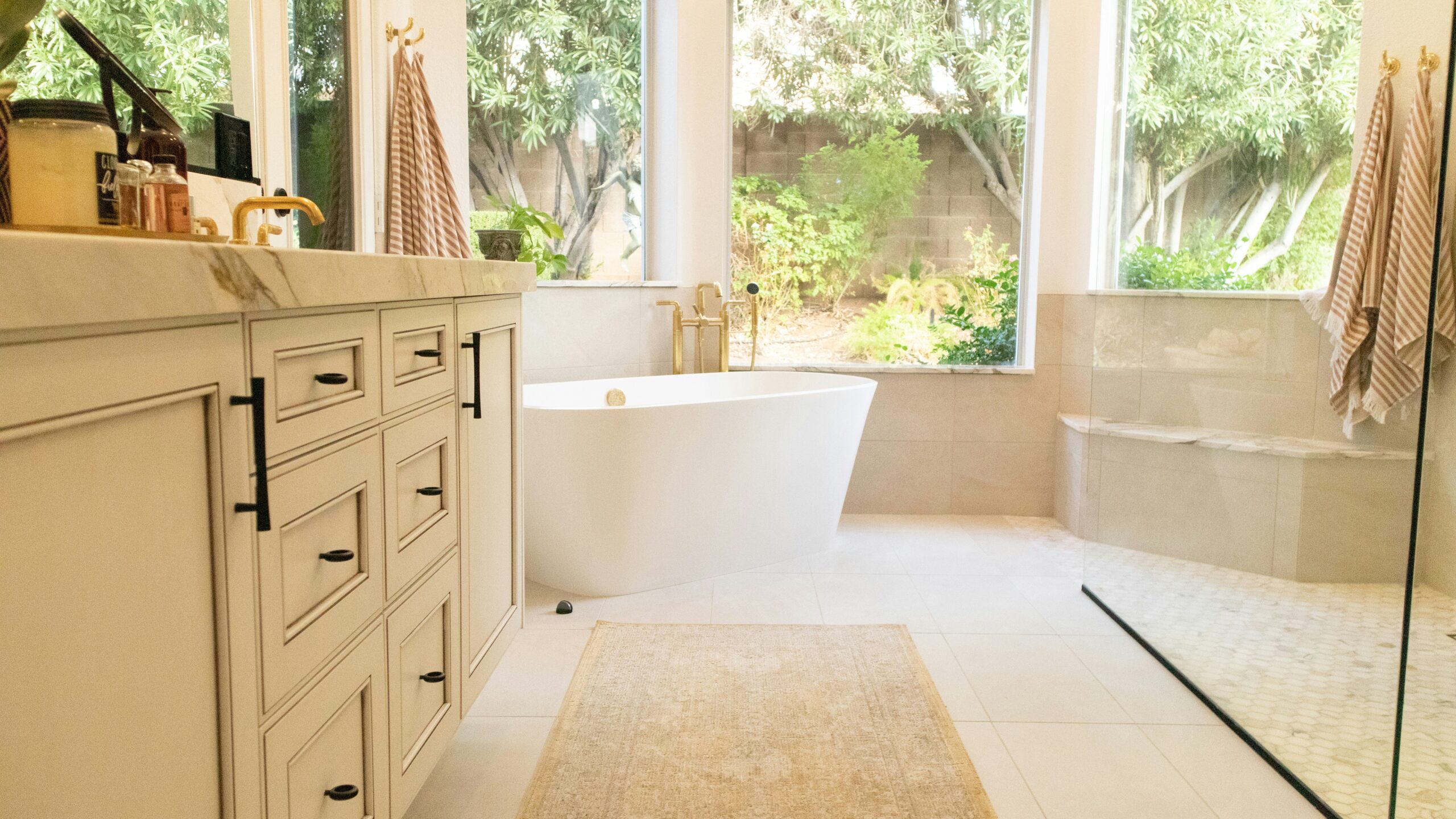 cellular or honeycomb shades installed in bathroom