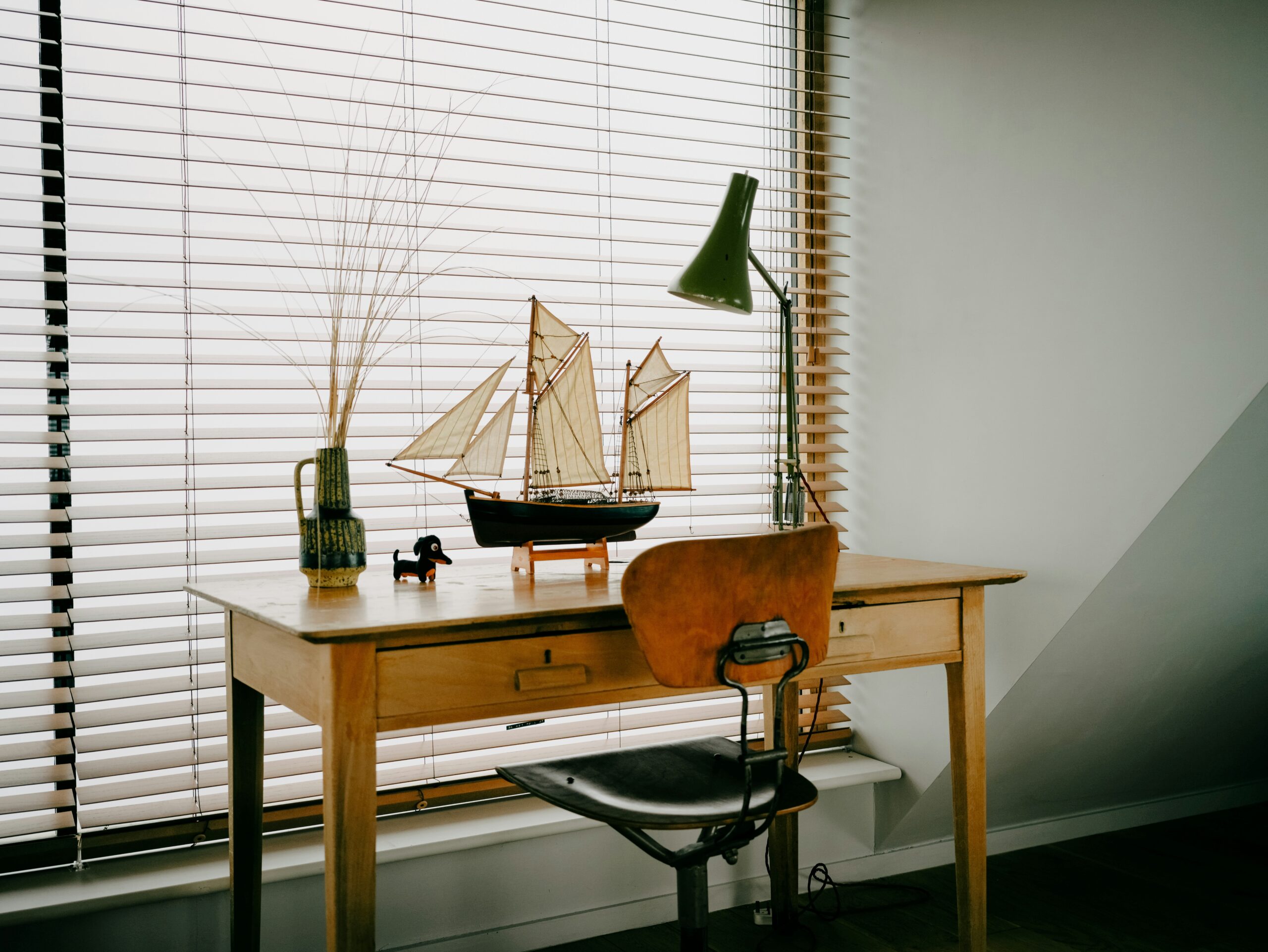 Premium Wood Blinds in Home Offices by Buy Home Blinds