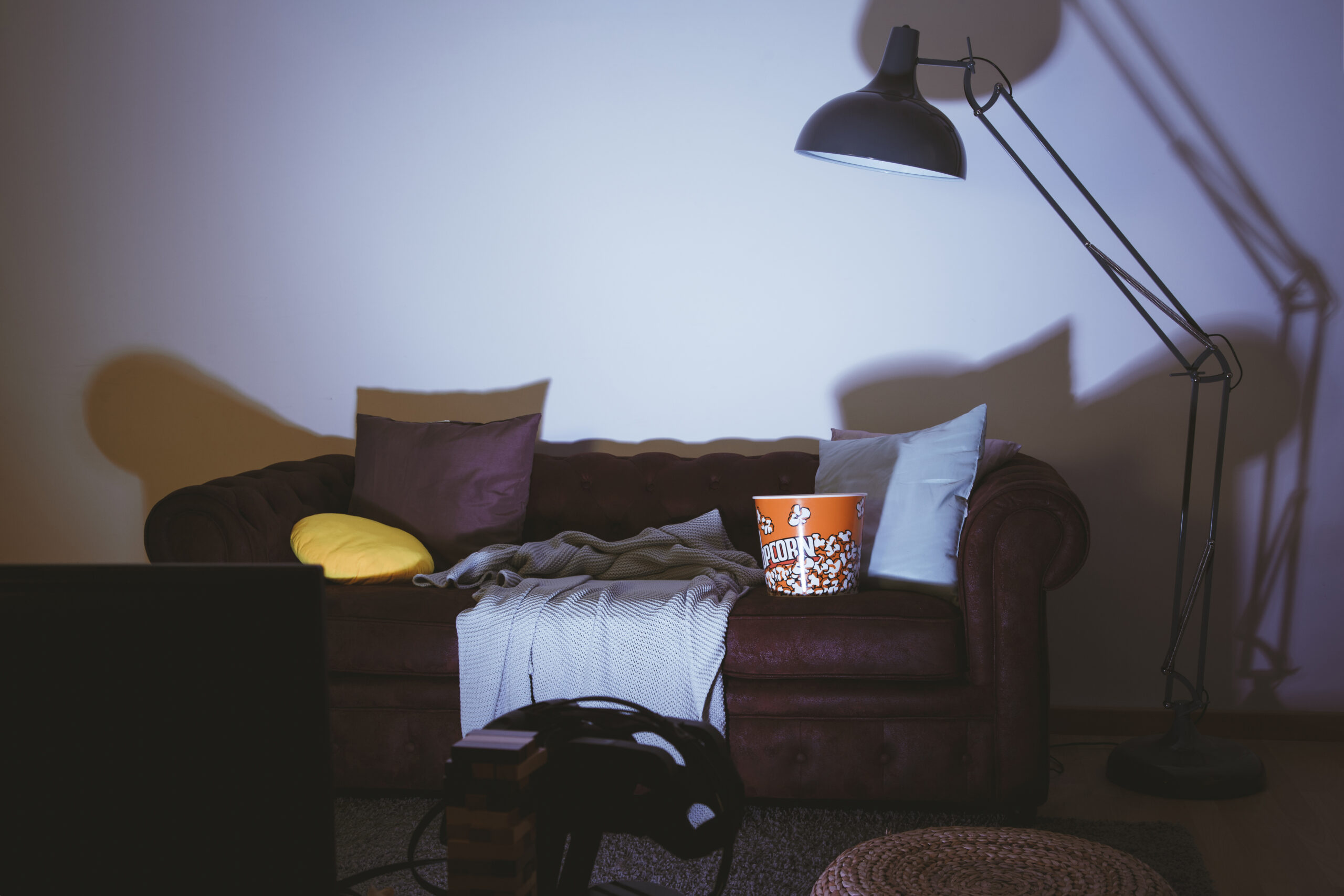 Media Room Having Blackout Shades