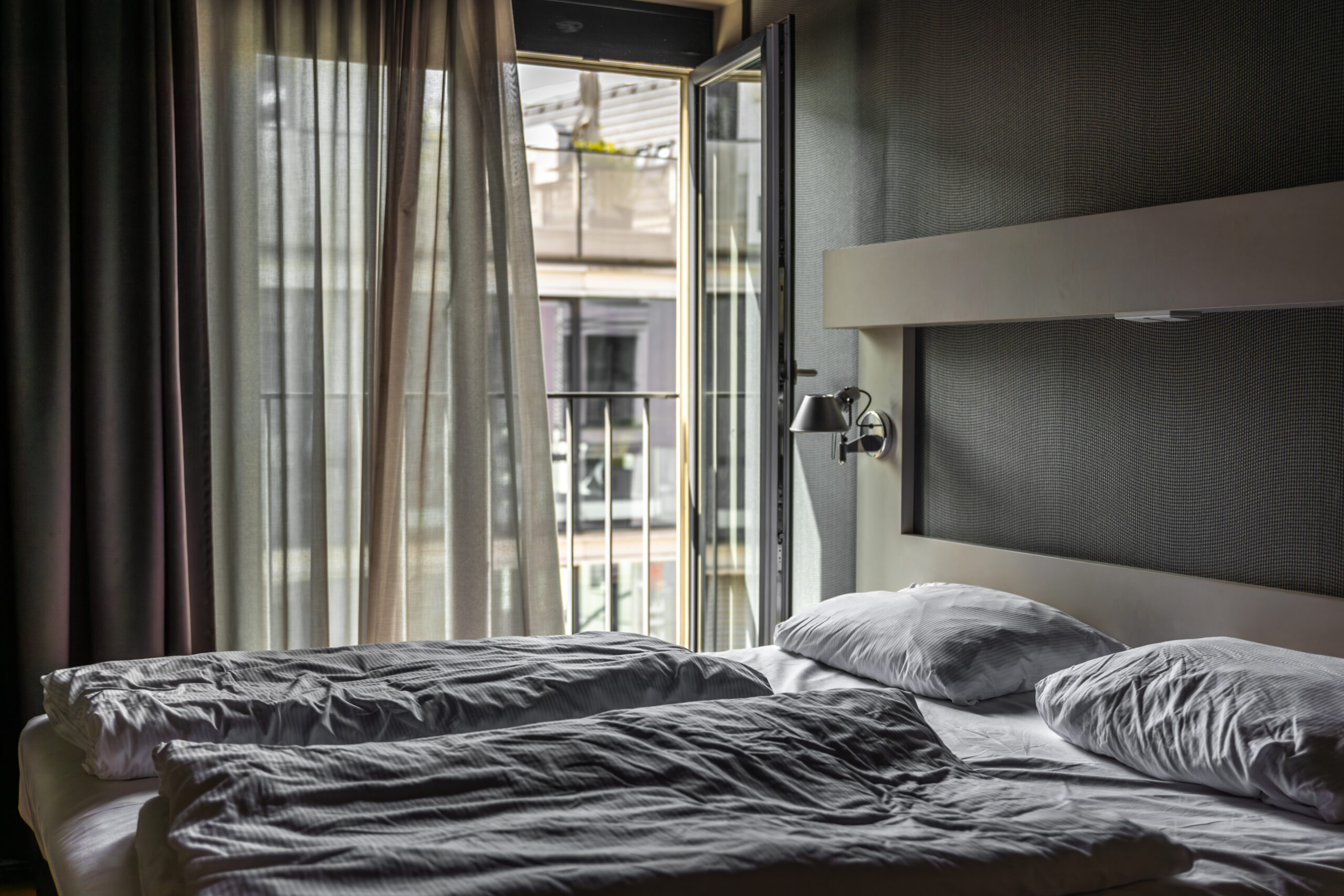 Cordless Shades & Blinds in Bedroom