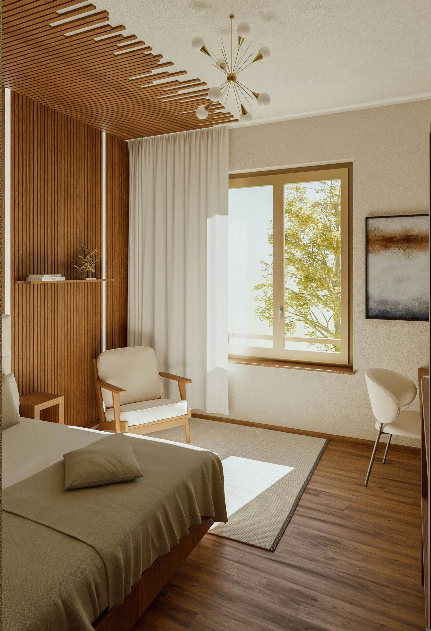 Premium Wooden Blinds in master bedrooms