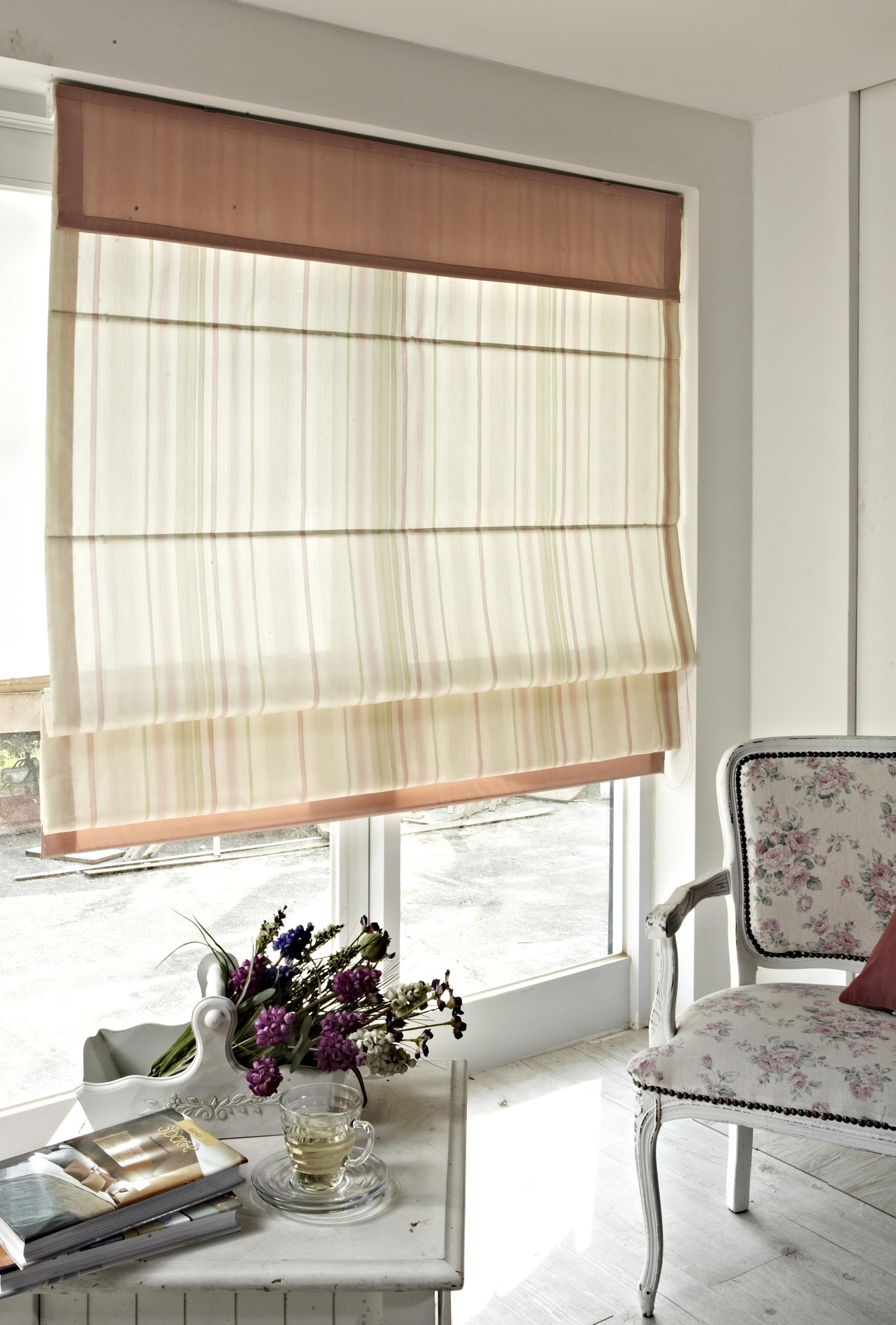 Bamboo Shades with cordless lift