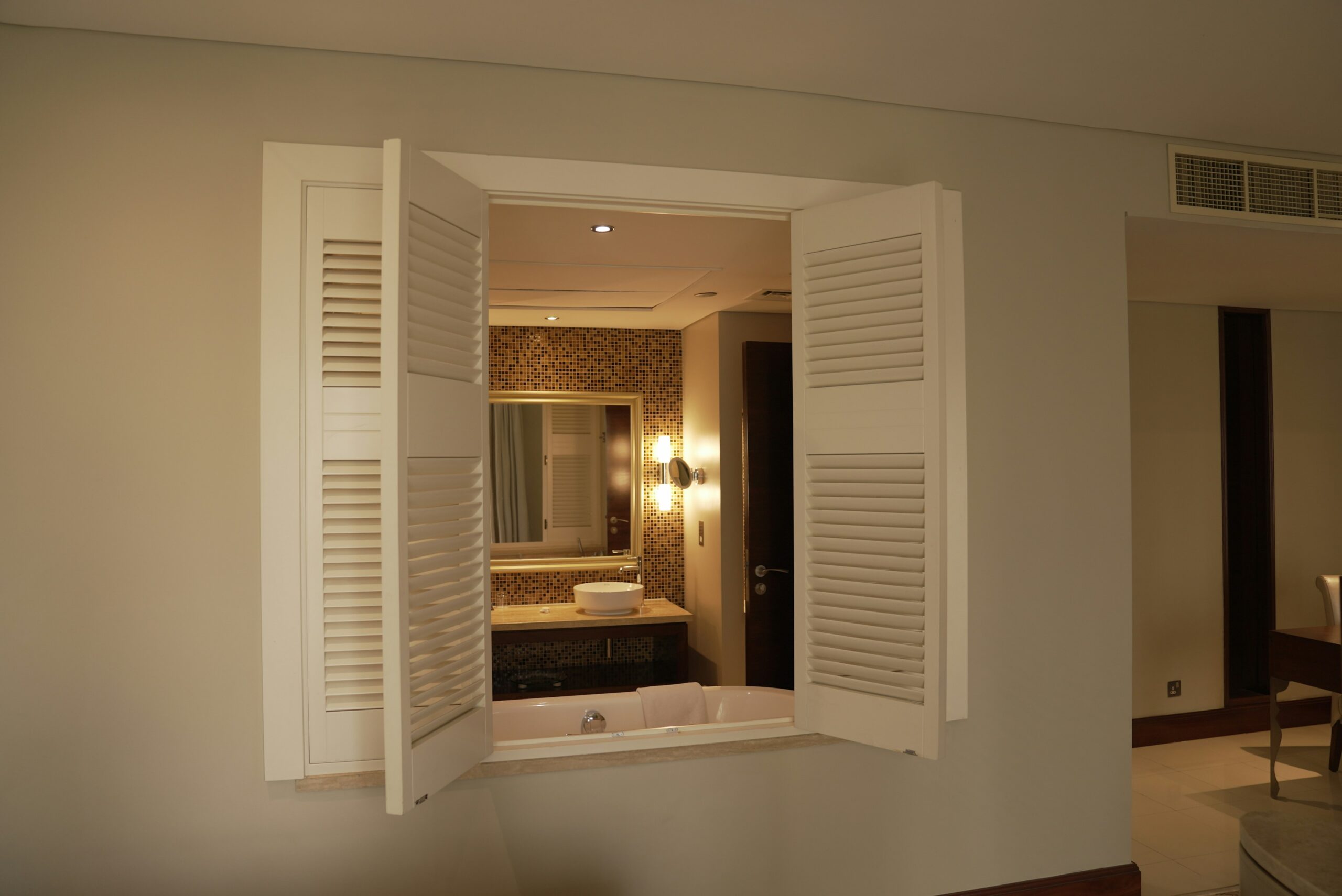 Plantation Shutters Installed in Home Windows Columbia Maryland