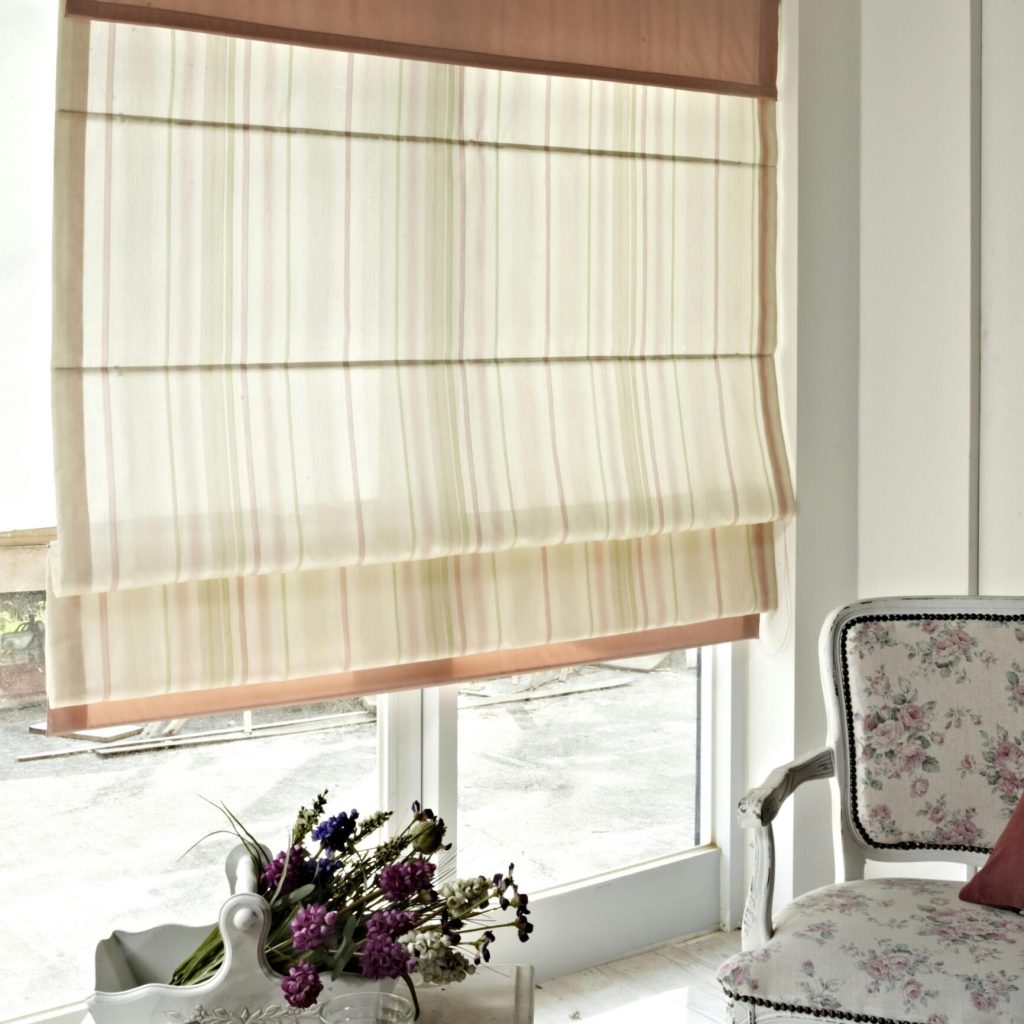 Inside and outside mount of roman shades